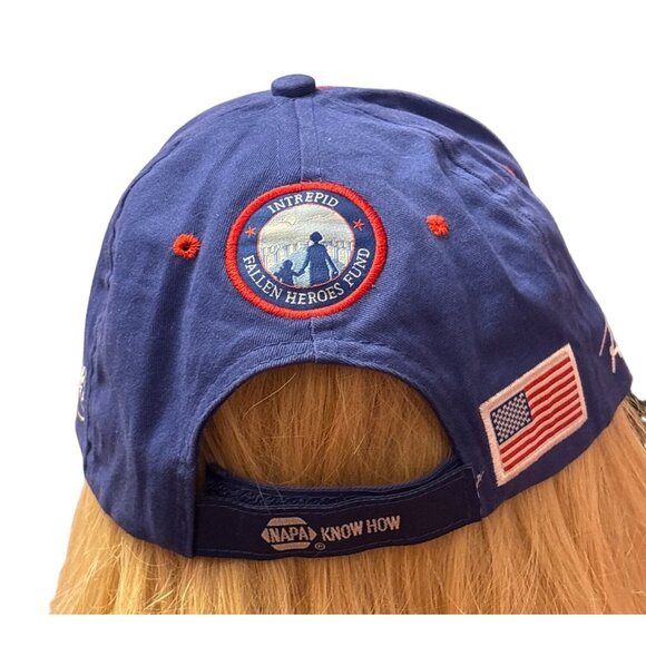 NAPA Racing Intrepid Fallen Heroes Fund Blue & Red Baseball Cap - Picture 2 of 6
